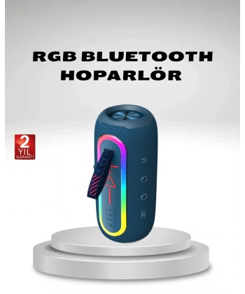 Taşınabilir Mini Bluetooth Hoparlör Güçlü Ses ve Şık Kırmızı Tasarım