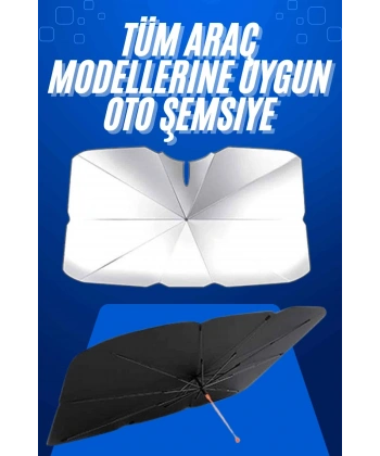 Taşınabilir Oto Cam Güneşliği Katlanabilir Tüm Araçlara Uyumlu Güneş Gölge Koruyucu