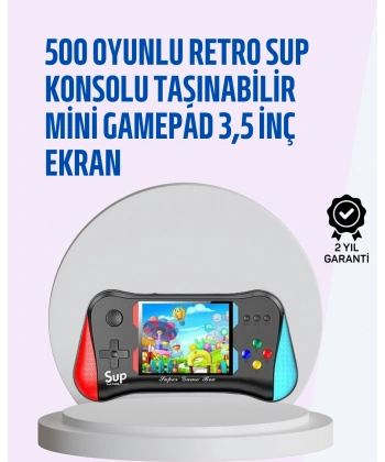 Taşınabilir Oyun Konsolu – 3,5 Ekranlı ve 500 Oyunlu