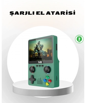 Taşınabilir Oyun Konsolu 3.5 İnç IPS Ekran Yaylı Çift LR Tuşlu