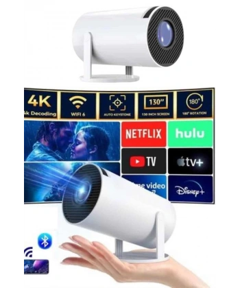 Taşınabilir Projeksiyon Ayaklı Projektör Android Uyumlu HDMI Girişli