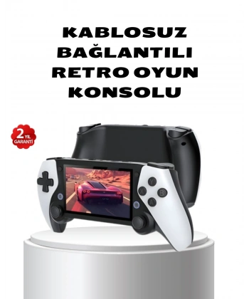Taşınabilir Retro Oyun Konsolu – 4.3 İnç Ekran, 64 GB Hafıza ve Klasik Oyun Arşivi