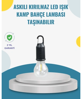 Taşınabilir Sıcak Işık Yayan Kamp Lambası