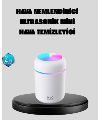 Taşınabilir USB Mini Nemlendirici – LED Aydınlatmalı, Çift Püskürtme Modu