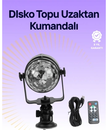 Taşınabilir ve Dayanıklı Plastik Kristal LED Disko Işığı