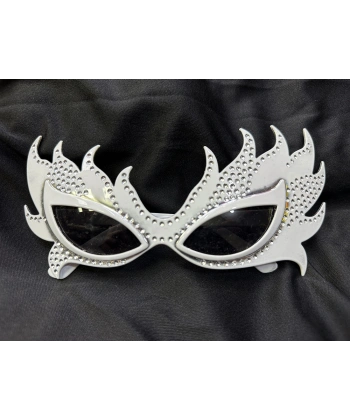 Taşlı Göz Kamaştıran Gecenin Yıldızı Beyaz Parti Alev Gözlük