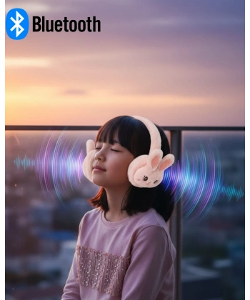 Tavşan Kulaklı Şarjlı Bluetooth Kulaklık Düşük Gecikmeli Kablosuz Ses