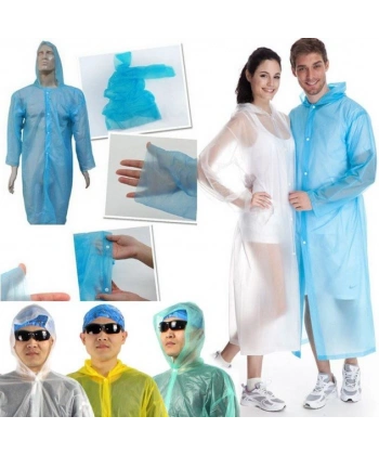 Tek Kullanımlık Çıtçıtlı Yağmurluk