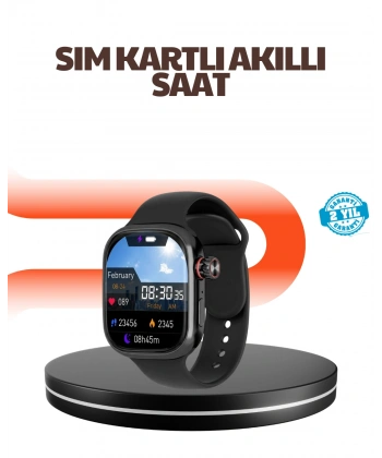 Telefon Bağımsız SIM Kartlı Akıllı Saat Nabız Ölçerli