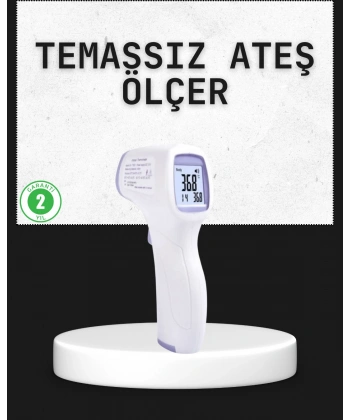 Temassız Termometre Hızlı Ölçüm Güvenli Dijital Ateş Ölçer