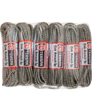 Temsan 10 mt Çok Amaçlı İp 12li