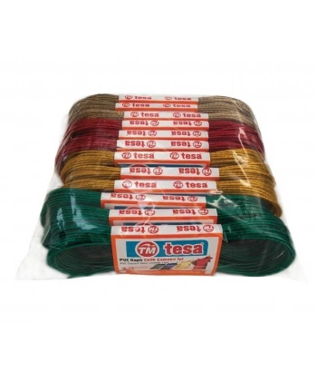 Temsan 12 li PVC Kaplama 10 Metre Çelik Çamaşır İpi