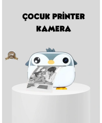 Termal Baskı Çocuk Kamerası HD Çekim USB Şarjlı Eğitici Oyuncak