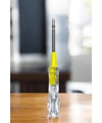 Test Cihazı Kontrol Kalemi Çift Başlıklı Şeffaf Elektrik Testi