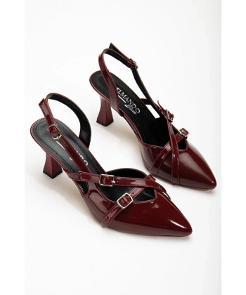 Tetti Bordo Rugan Topuklu Ayakkabı