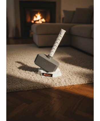 Thor Çekici Dekoratif Figür Mitolojik ve Fantastik Ev Aksesuarı 20x34 cm