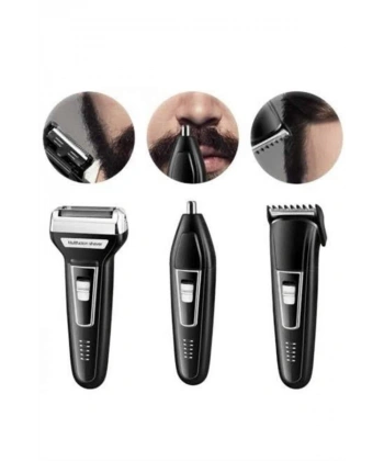 Tıraş Makinesi 3 Başlıklı T Başlıklı Hassas Ciltlere Özel Saç Sakal Vücut Kulak ve Burun