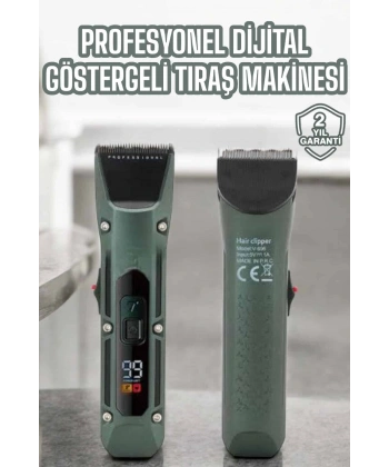 Tıraş Makinesi Dijital Göstergeli Turbo Motor Paslanmaz Çelik