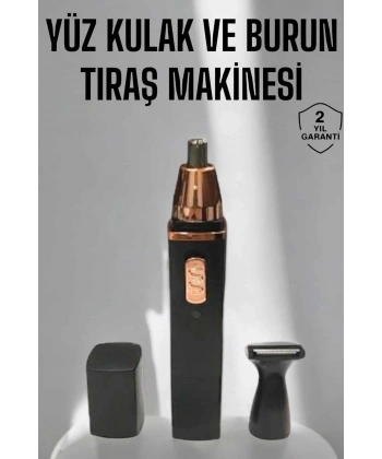 Tıraş Makinesi Kulak Burun ve Yüz Temizleyici Şarjlı Mini