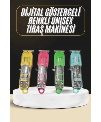 Tıraş Makinesi Renkli Dijital Göstergeli Epilasyon Öncesi Kısaltma Makinesi