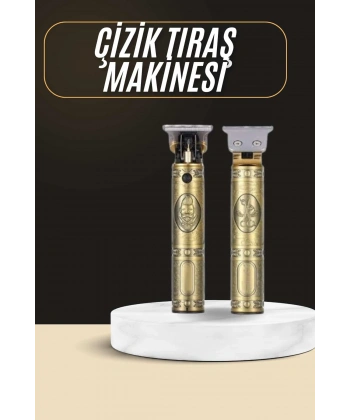 Tıraş Makinesi Şarjlı Çizik Tıraş Paslanmaz Çelik Bıçaklı 4 Taraklı