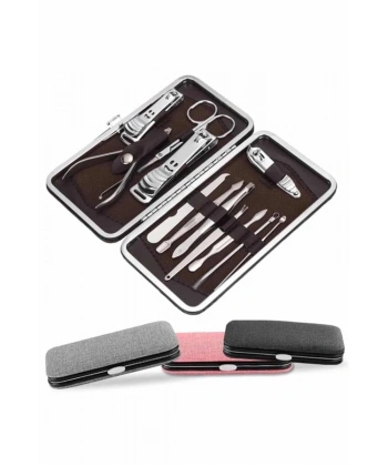 Tırnak Bakımı Tırnak Makası Profesyonel 12 Parça El Ayak Manikür Pedikür Seti