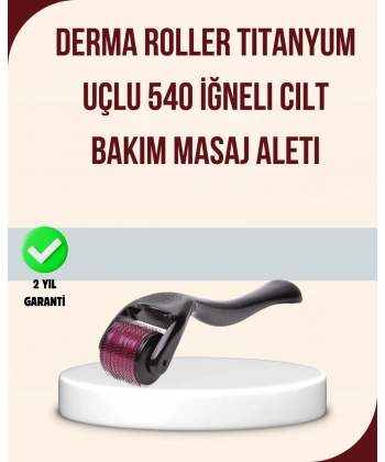 Titanyum Mikro İğneli Dermaroller 1 mm Kırışıklık ve Leke Karşıtı