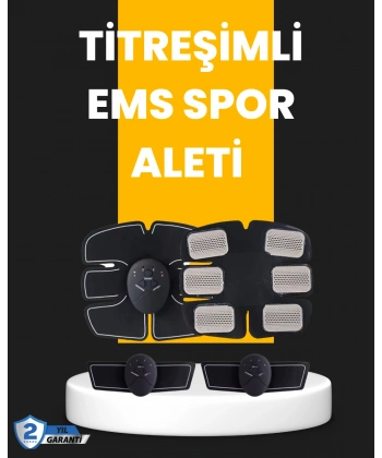 Titreşimli EMS Spor ve Fitness Cihazı Karın Kası Kol Bacak 2025 Model