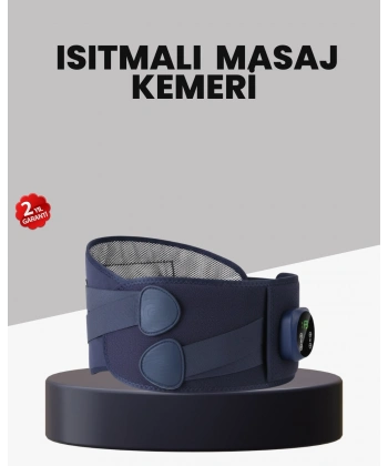 Titreşimli Masajlı Bel Kemeri Isıtmalı Destekli