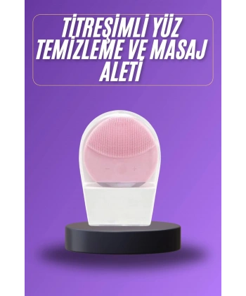 Titreşimli Yüz Masaj Aleti Titreşimli Makyaj Temizleme Cihazı