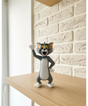 Tom Kedi Biblo 22 cm Hediyelik Dekoratif Ev Ofis Aksesuarı