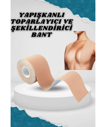 Toparlayıcı Göğüs Bandı Şekillendirici Ten Rengine Uygun Esnek Hassas Ciltlere Uygun