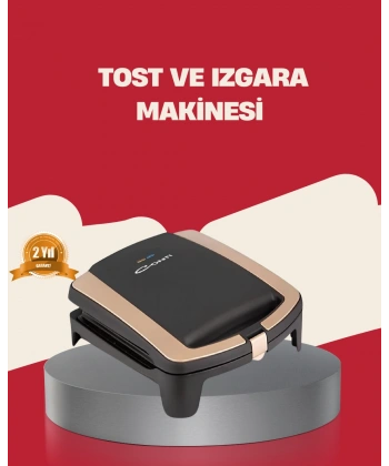 Tost Makinesi Yapışmaz Plaka 1500 Watt Güçlü Performans