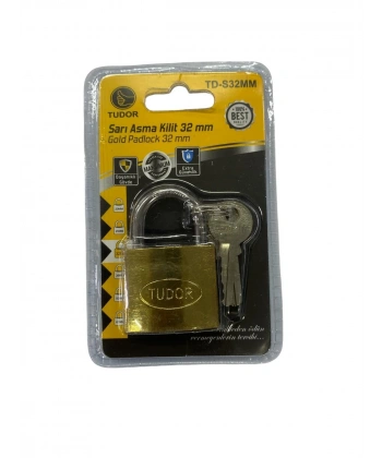 Tudor 32 mm Sarı Asma Kilit