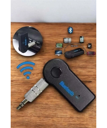 Tüm Araçlara Uyumlu Aux Car Bluetooth Kablosuz Araç Bağlantı Kiti