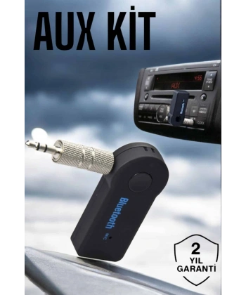 Tüm Araçlara Uyumlu Aux Car Bluetooth Kablosuz Araç Bağlantı Kiti