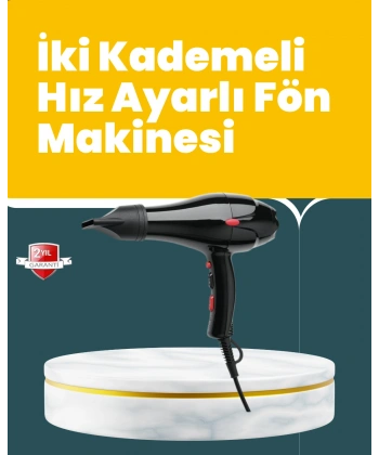 Tüm Saç Tipleri İçin 2200W Güçlü Fön Makinesi
