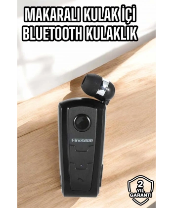 Tüm Telefonlara Uyumlu Mikrofonlu Titreşimli Makaralı Bluetooth Kulakiçi Kulaklık