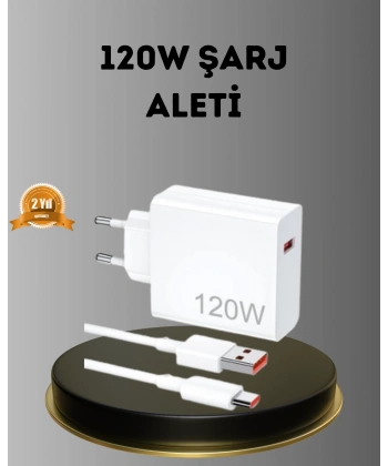 Turbo 120W Hızlı Şarj Cihazı – Kısa Devre ve Akım Koruma Özellikli