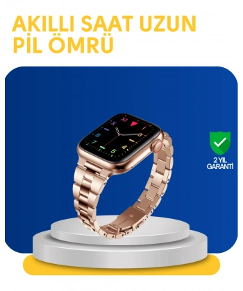 Türkçe Destekli Akıllı Saat Suya Dayanıklı Çok Fonksiyonlu
