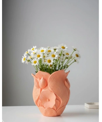 TURUNCU ÇİÇEK VAZO