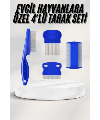 Tüy Fırçası Bit Tarağı Seti Evcil Hayvan Tüy Toplayıcı Bit Pire Önleyici Tarak