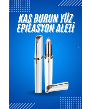 Tüy Kıl Alma Kaş Bıyık Unisex Yüz Bakım Epilasyon Aleti Pilli
