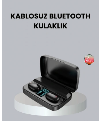 TWS A10s Bluetooth 5.0 Kulaklık Powerbank Şarj Kutulu Mini Tasarım