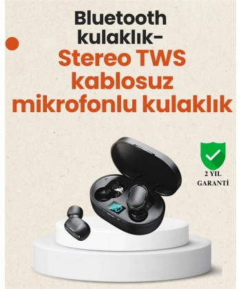 TWS Bluetooth Kulaklık Kulak İçi Kablosuz Dijital Göstergeli Çağrı Cevaplayabilen