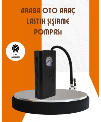 Type-C Şarjlı Güçlü Elektrikli Kompresör Motosiklet Oto Bisiklet İçin