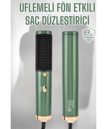 Üflemeli Fön Tarak Düzleştirici Seramik Kaplama Elektriklenme Karşıtı