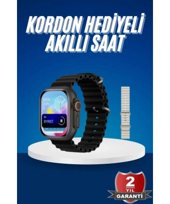 Ultra Akıllı Saat 49 Mm Çift Kordonlu Arama Cevaplama Bluetooth Bağlantılı