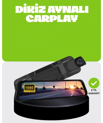 Ultra Geniş Açılı Araç Kamerası Dokunmatik Ayna Kayıtlı