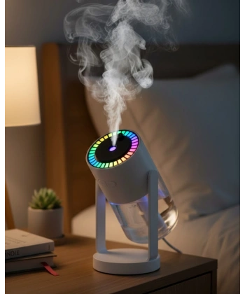 Ultrasonik Hava Nemlendirici Renkli Işık ve Manuel Püskürtme Ayarı